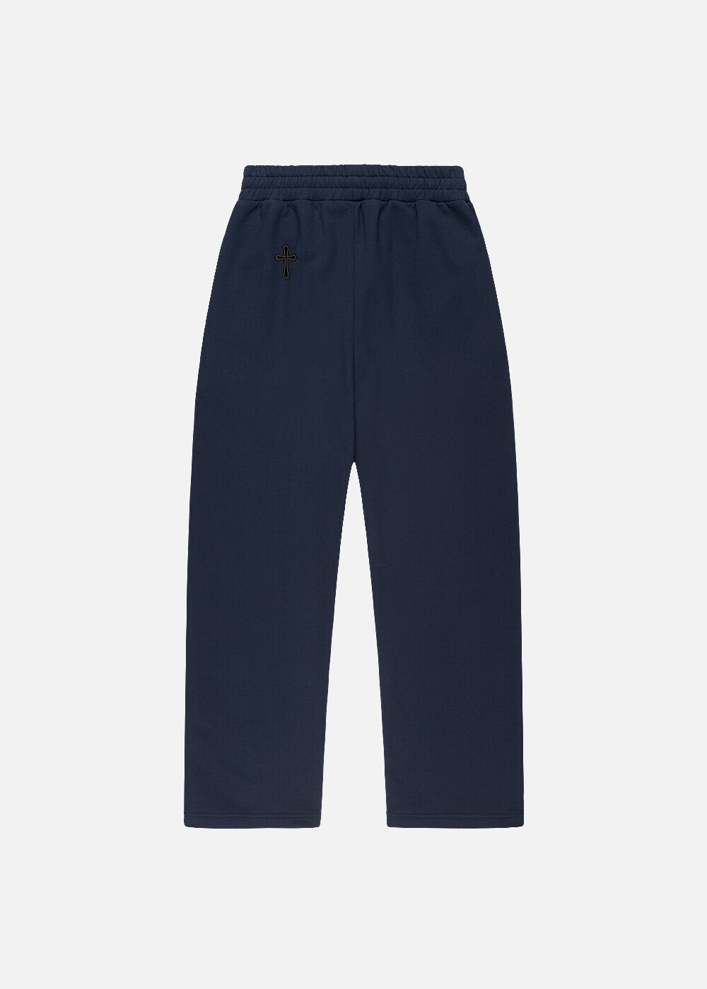 Relaxed fit streetwear sweatpants – back view of MAXOMclo navy tracksuit pants. Premium oversized loungewear for fashion-forward men and youth.
