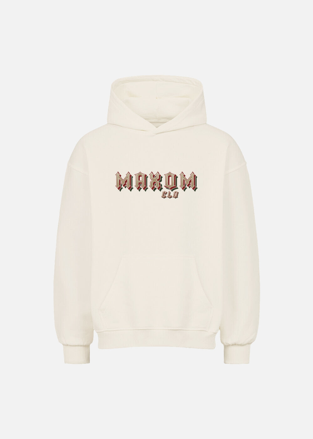 Rose Reaper beige oversized hoodie – unisex streetwear essential with premium cotton blend and modern fit