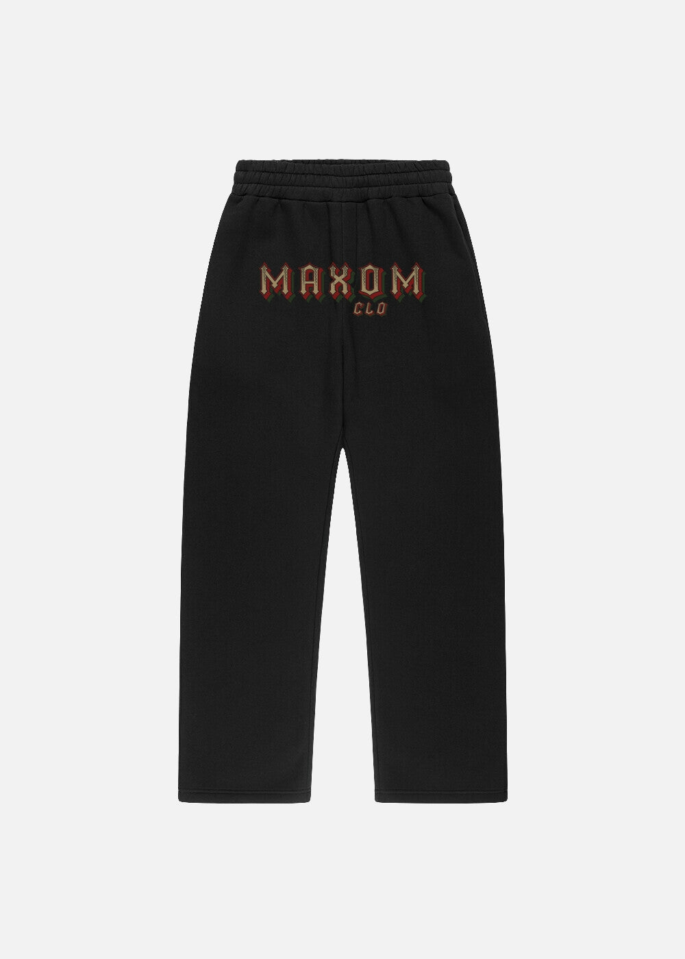 Black Rose Reaper oversized sweatpants – heavyweight unisex streetwear joggers with wide-leg fit and deep side pockets