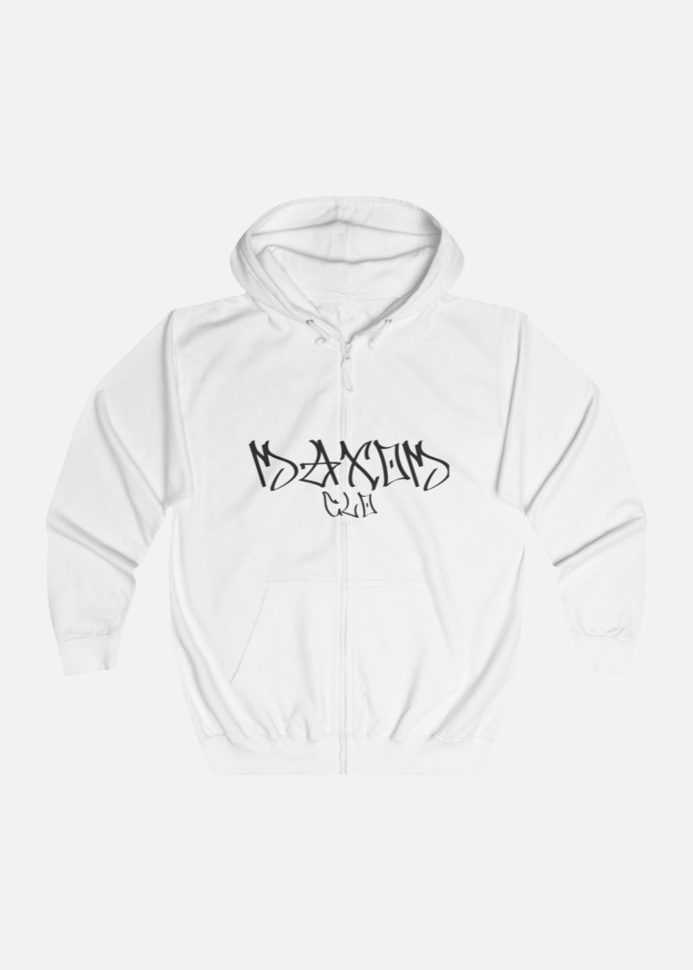 Front view of black urban streetwear hoodie – relaxed fit with clean design, ideal for everyday street fashion.