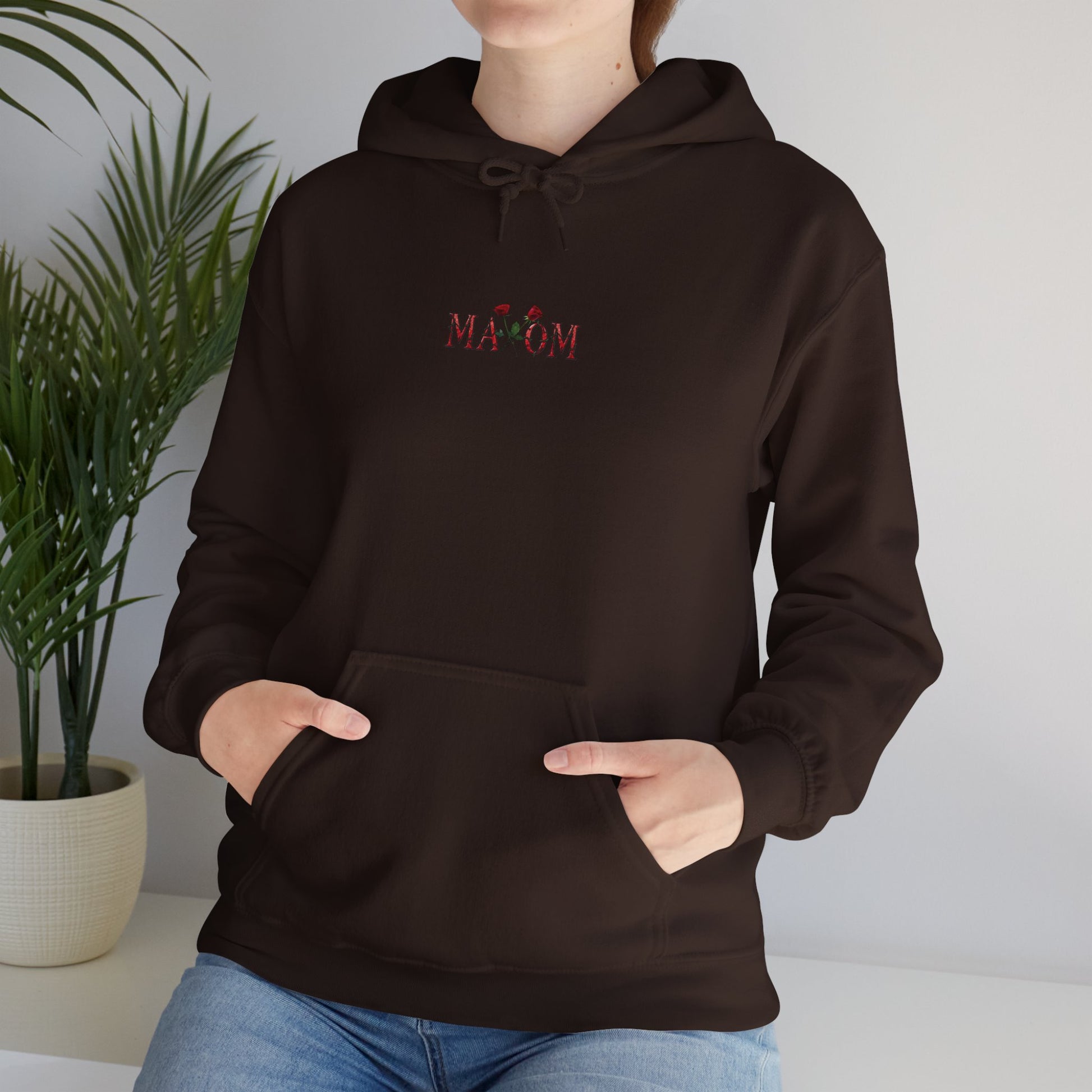 Unisex Rose Graphic Hoodie – Motivational Floral Sweatshirt for Casual Wear