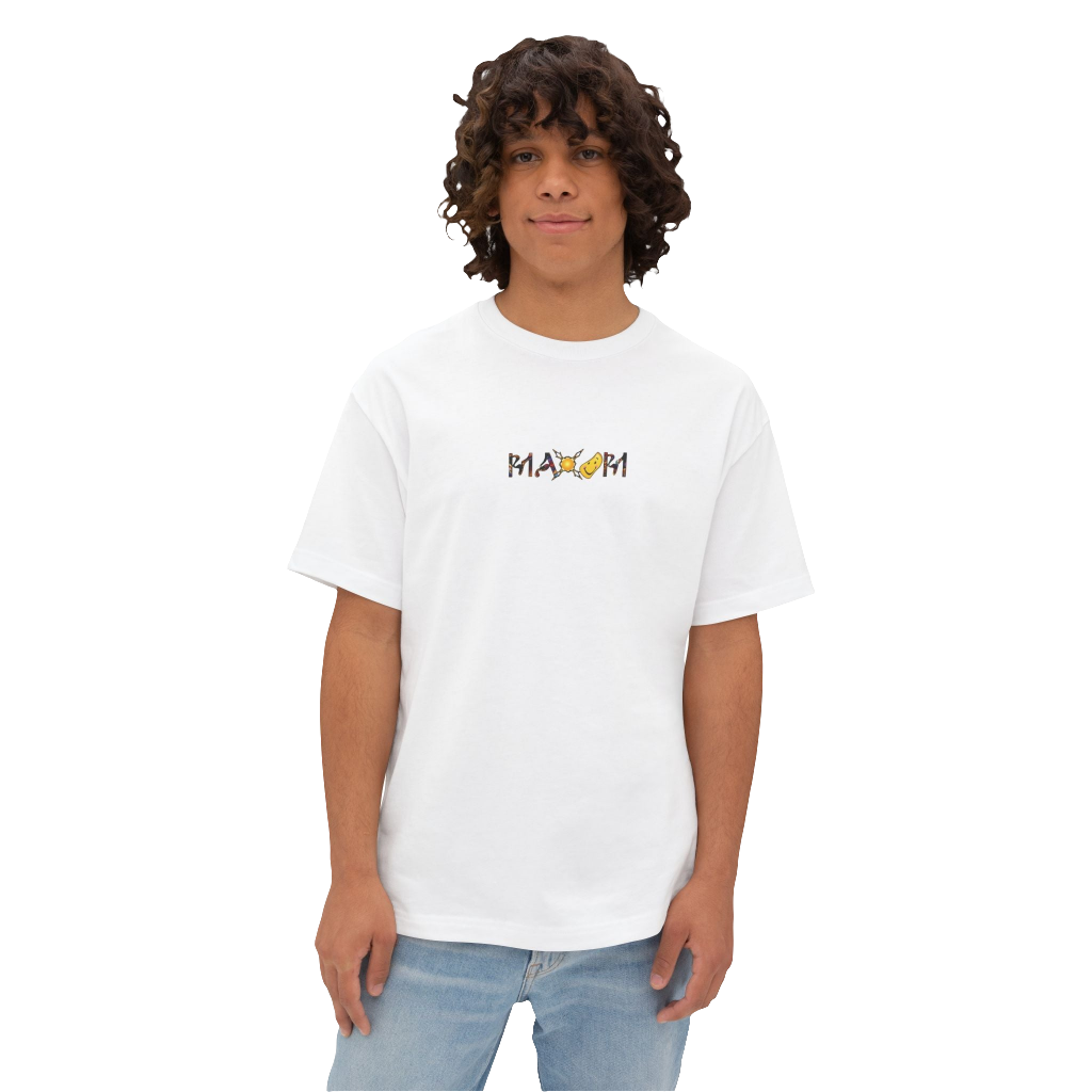 Oversized Graphic Tee – Unisex Motivational T-shirt with Positive Vibes