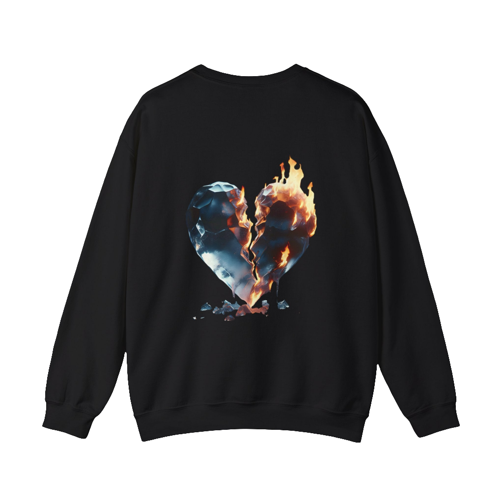 MAXOM Broken Heart Heavy Blend™ Crewneck Sweatshirt - Unisex Casual Fashion