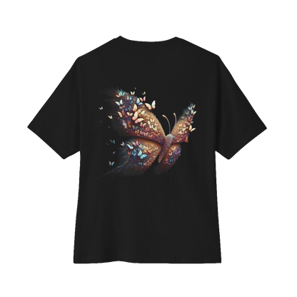 Oversized Butterfly Graphic Tee – Unisex Streetwear with Whimsical Design