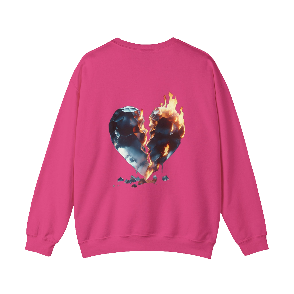 MAXOM Broken Heart Heavy Blend™ Crewneck Sweatshirt - Unisex Casual Fashion