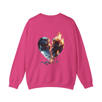 MAXOM Broken Heart Heavy Blend™ Crewneck Sweatshirt - Unisex Casual Fashion