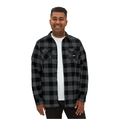 MAXOMclo Rose Design Flannel Shirt – Unisex 90s Streetwear Shirt for Casual Wear and Trendy Outfits