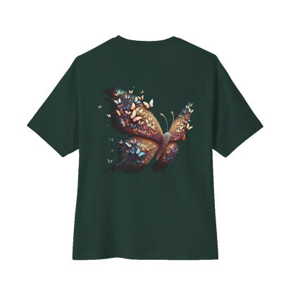 Oversized Butterfly Graphic Tee – Unisex Streetwear with Whimsical Design