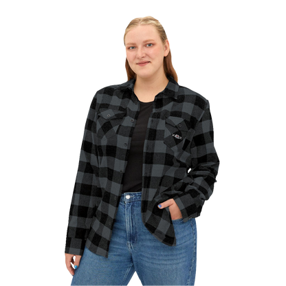 MAXOMclo Rose Design Flannel Shirt – Unisex 90s Streetwear Shirt for Casual Wear and Trendy Outfits