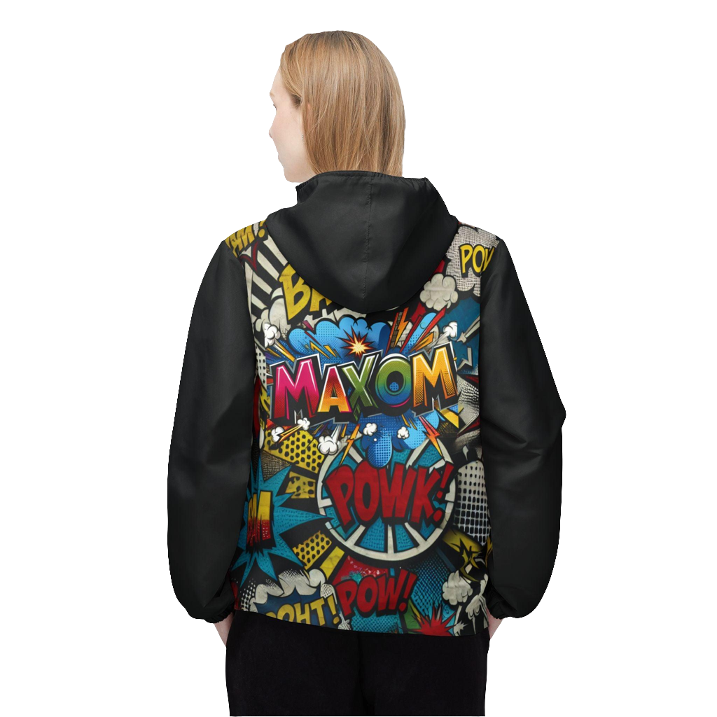 Vintage Graffiti Windbreaker 90s Streetwear for Rainy Days - Stylish, Urban Streetwear for Men and Women. Perfect for bad weather, with unique graffiti design.