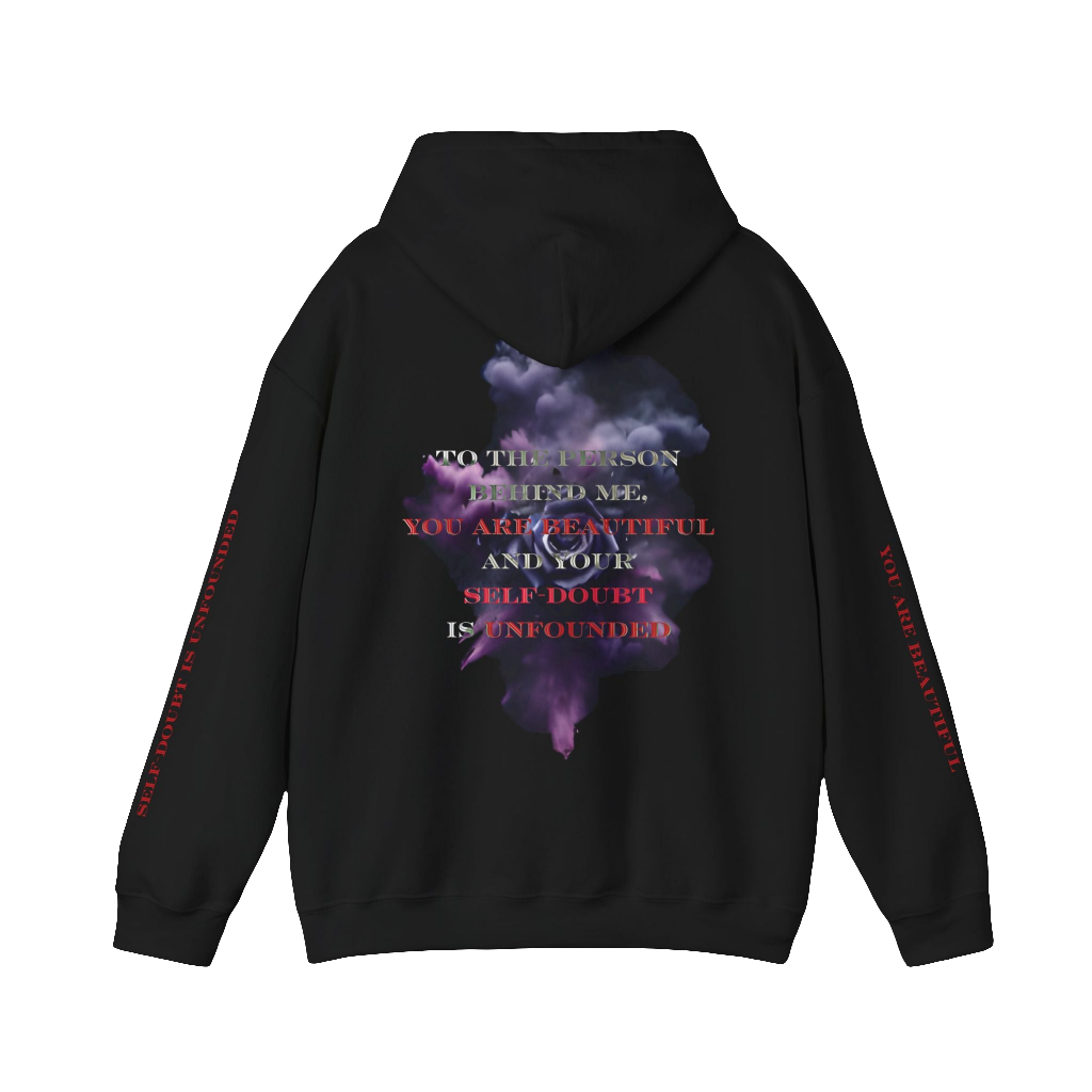 Rose Design Unisex Hoodie with Motivational Quote – Stylish, Cozy Sweatshirt for Men & Women, Perfect for Comfort, Daily Wear & Gifting