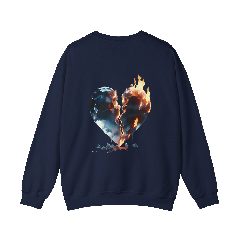 MAXOM Broken Heart Heavy Blend™ Crewneck Sweatshirt - Unisex Casual Fashion