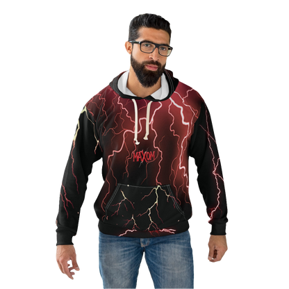 Red Lightning Bold Hoodie