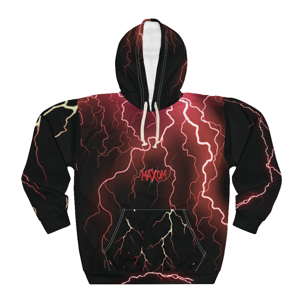 Red Lightning Bold Hoodie