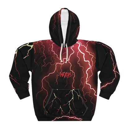 Red Lightning Bold Hoodie