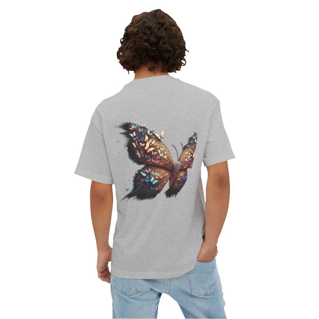 Oversized Butterfly Graphic Tee – Unisex Streetwear with Whimsical Design