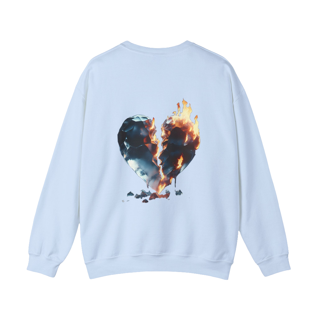 MAXOM Broken Heart Heavy Blend™ Crewneck Sweatshirt - Unisex Casual Fashion