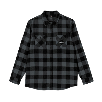 MAXOMclo Rose Design Flannel Shirt – Unisex 90s Streetwear Shirt for Casual Wear and Trendy Outfits