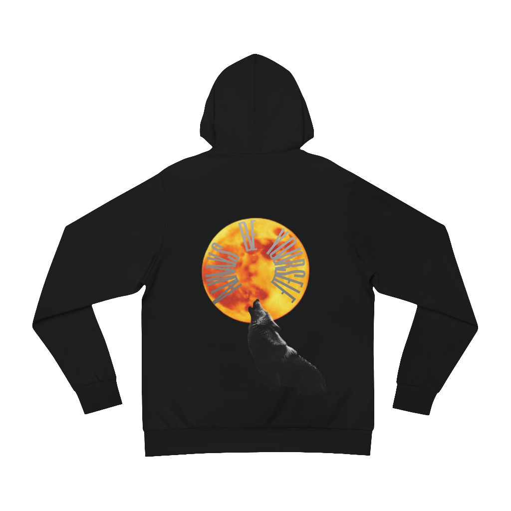 Unisex MAXOMclo Graphic Hoodie – Howling Wolf Design with Empowering Message

