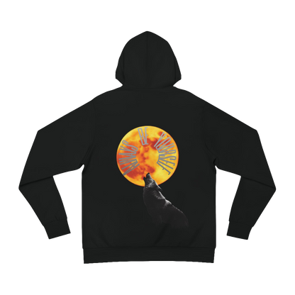 Unisex MAXOMclo Graphic Hoodie – Howling Wolf Design with Empowering Message

