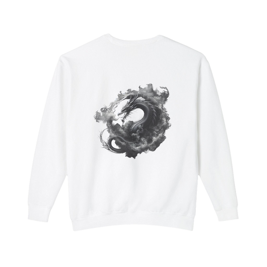 Unisex Dragon Graphic Sweatshirt with MAXOM Logo and Dragon Design

