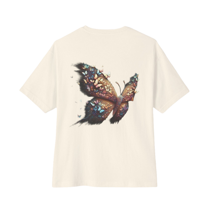 Oversized Butterfly Graphic Tee – Unisex Streetwear with Whimsical Design