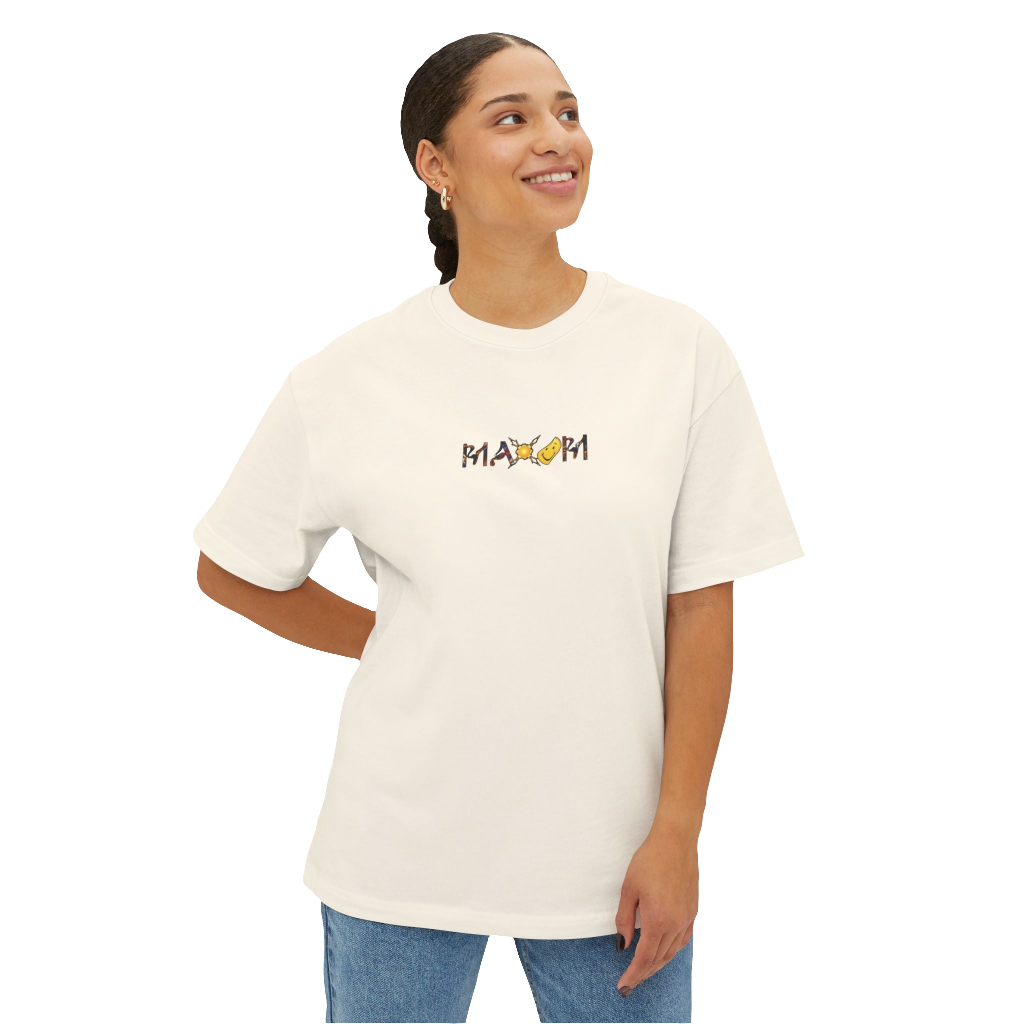 Oversized Graphic Tee – Unisex Motivational T-shirt with Positive Vibes