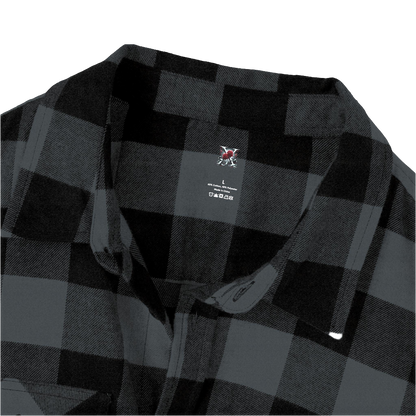 MAXOMclo Rose Design Flannel Shirt – Unisex 90s Streetwear Shirt for Casual Wear and Trendy Outfits