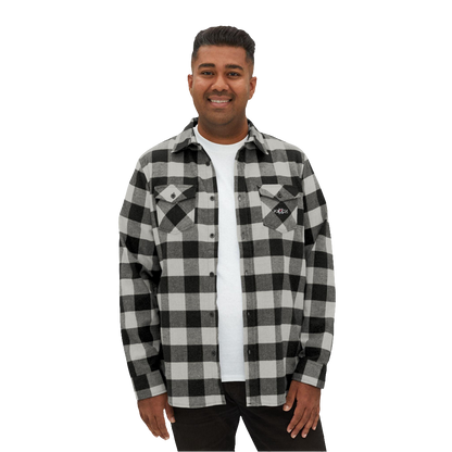 MAXOMclo Rose Design Flannel Shirt – Unisex 90s Streetwear Shirt for Casual Wear and Trendy Outfits