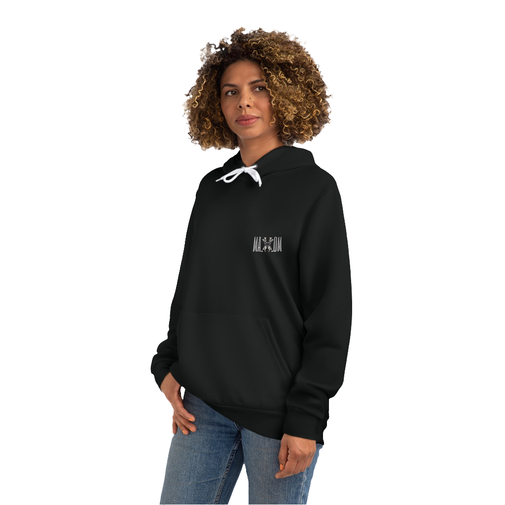 Unisex MAXOMclo Graphic Hoodie – Howling Wolf Design with Empowering Message

