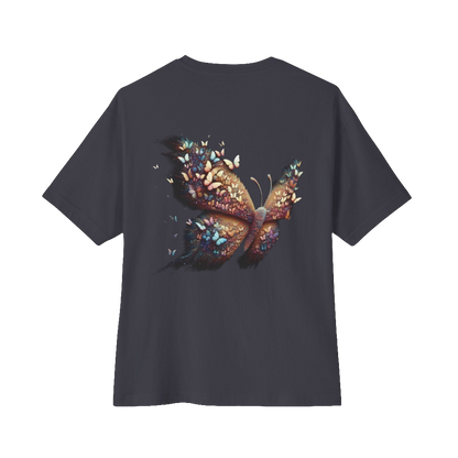 Oversized Butterfly Graphic Tee – Unisex Streetwear with Whimsical Design