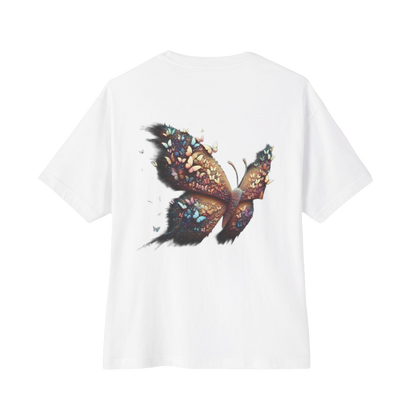 Oversized Butterfly Graphic Tee – Unisex Streetwear with Whimsical Design