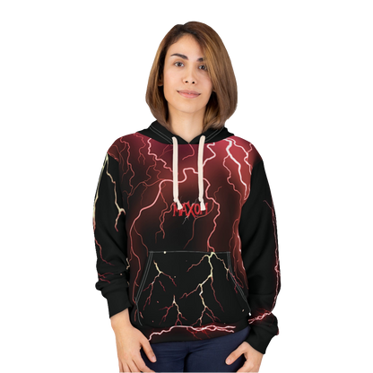 Red Lightning Bold Hoodie