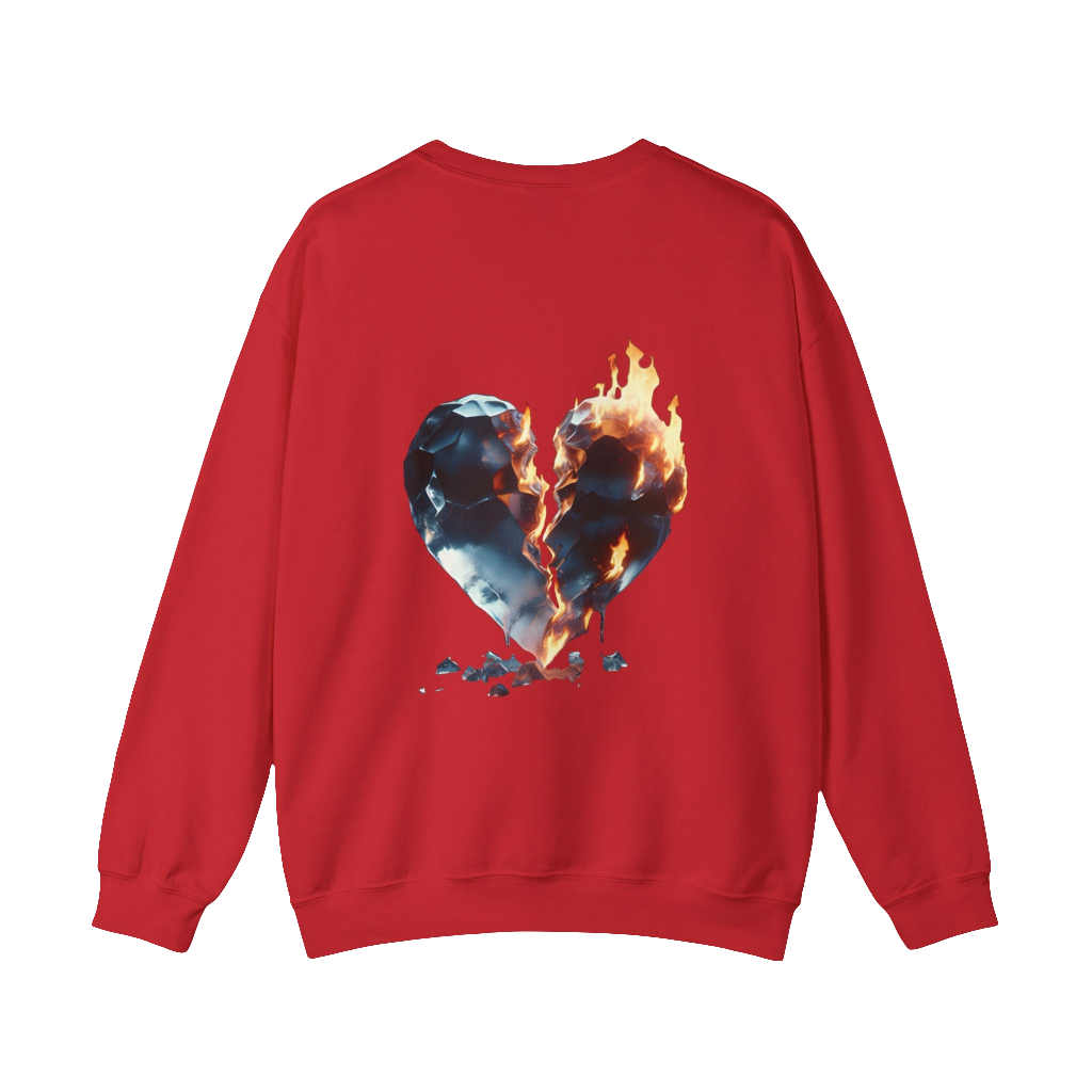 MAXOM Broken Heart Heavy Blend™ Crewneck Sweatshirt - Unisex Casual Fashion