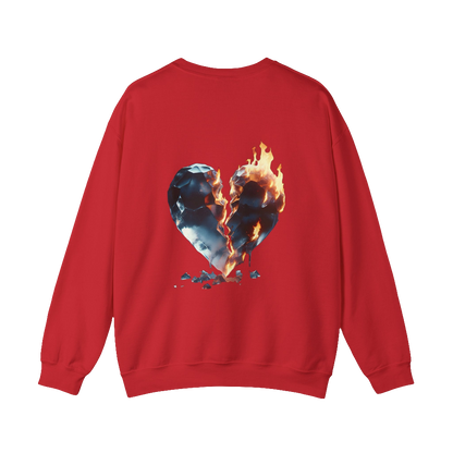 MAXOM Broken Heart Heavy Blend™ Crewneck Sweatshirt - Unisex Casual Fashion