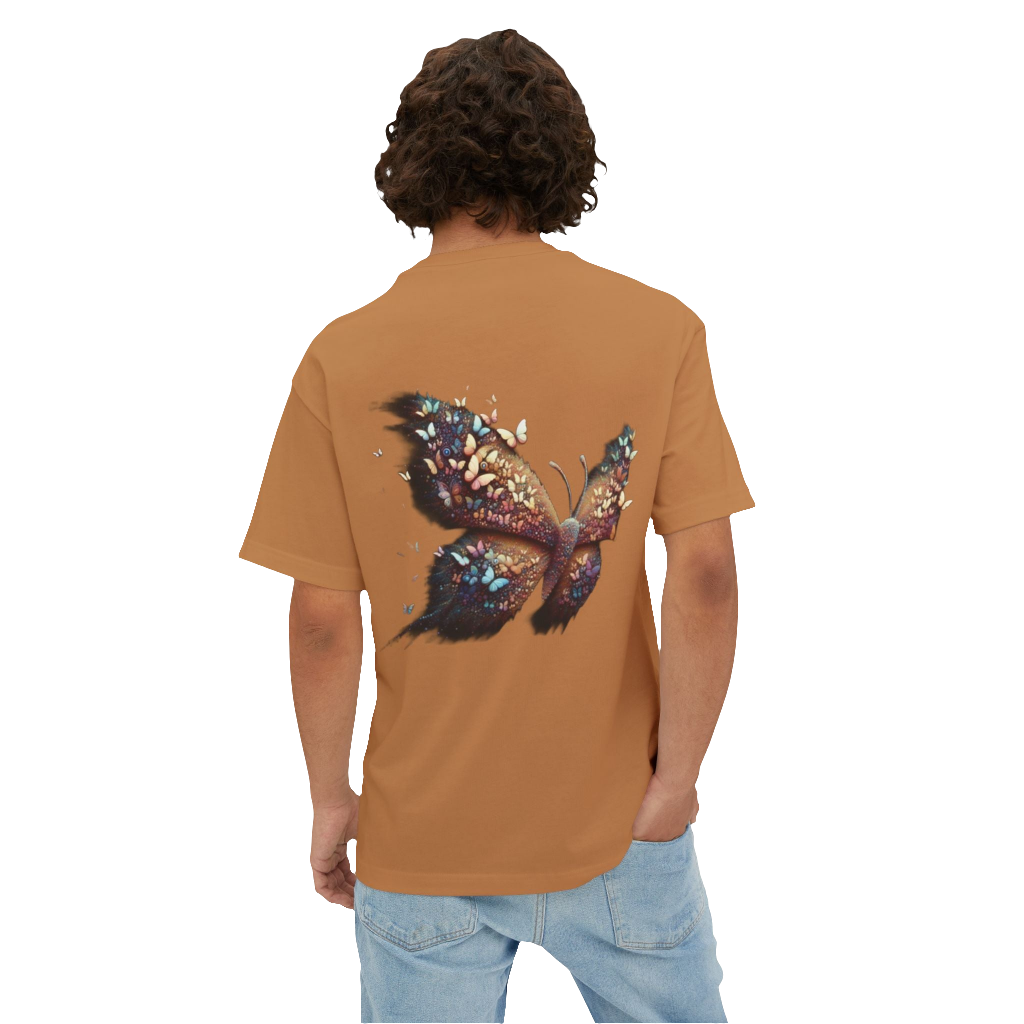 Oversized Butterfly Graphic Tee – Unisex Streetwear with Whimsical Design