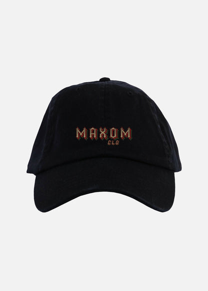 Black Rose Reaper organic cotton streetwear cap – eco-friendly unisex urban cap with minimalist embroidered design