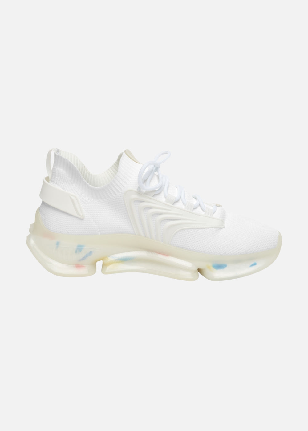 Left shoe inside view – comfortable and lightweight white sneakers for women’s athleisure and urban wear
