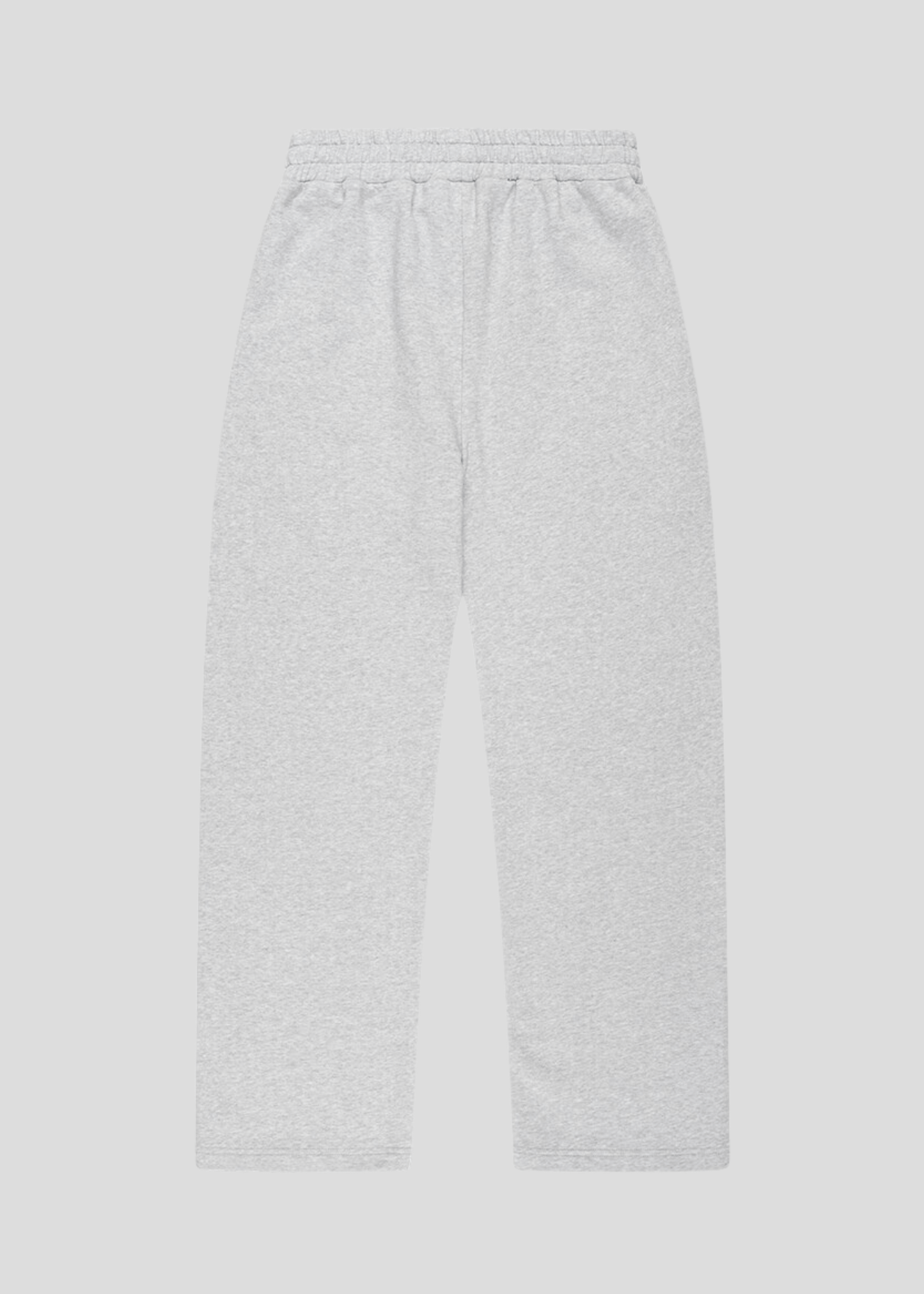 Unisex oversized grey jogger sweatpants back view