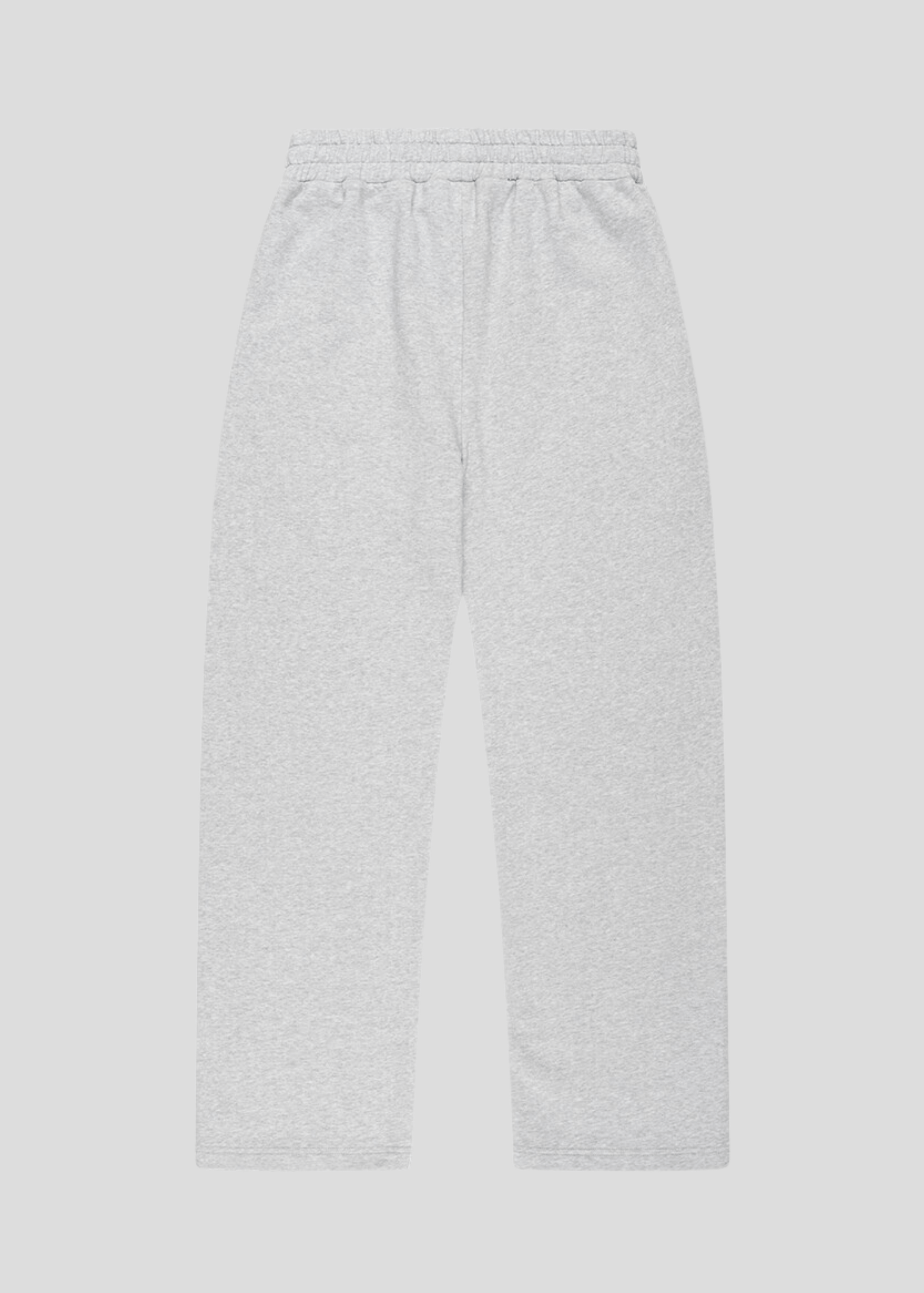 Unisex oversized grey jogger sweatpants back view